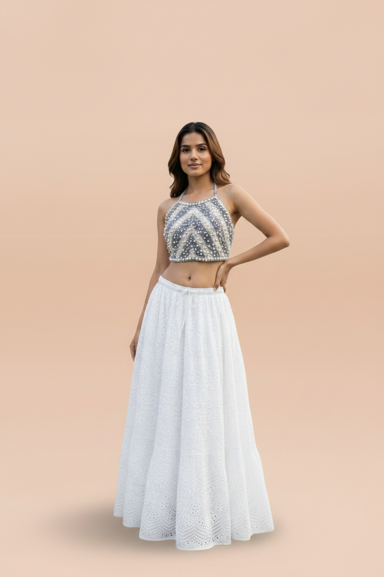 Blush Bloom Crochet Top