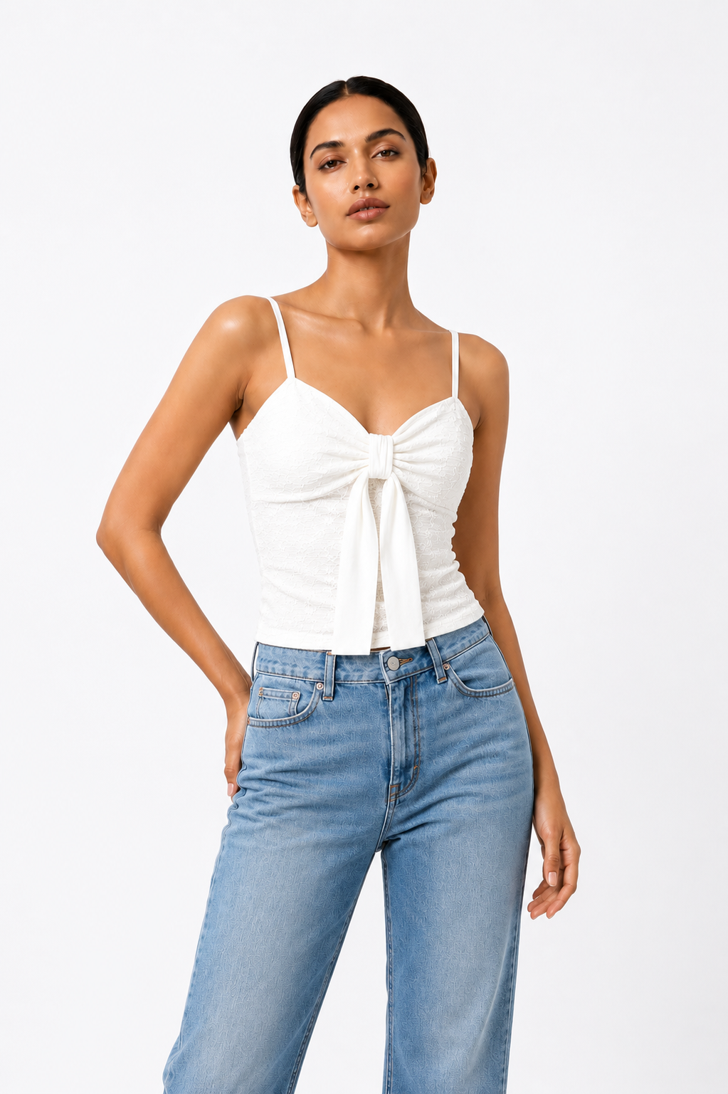 White Swan Lace Top