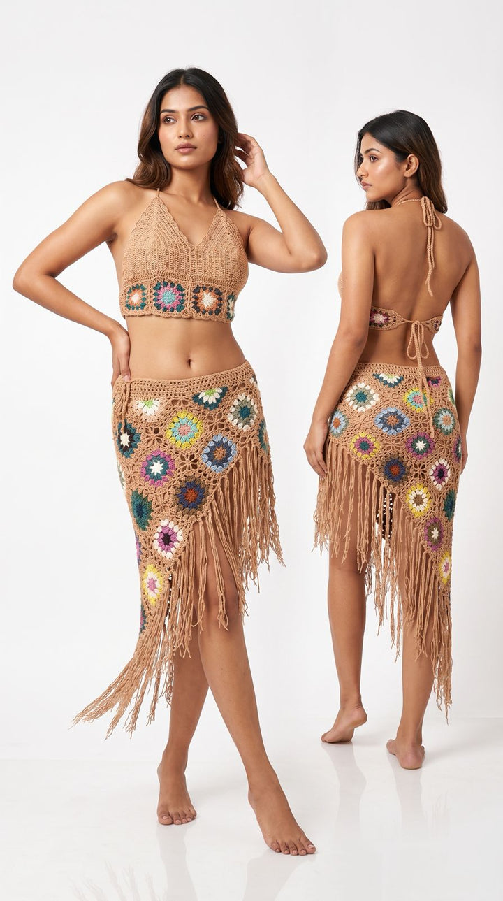 Crochet Fringe Co-ord Set