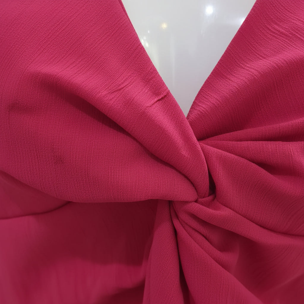 Halter neck fuschia pink top
