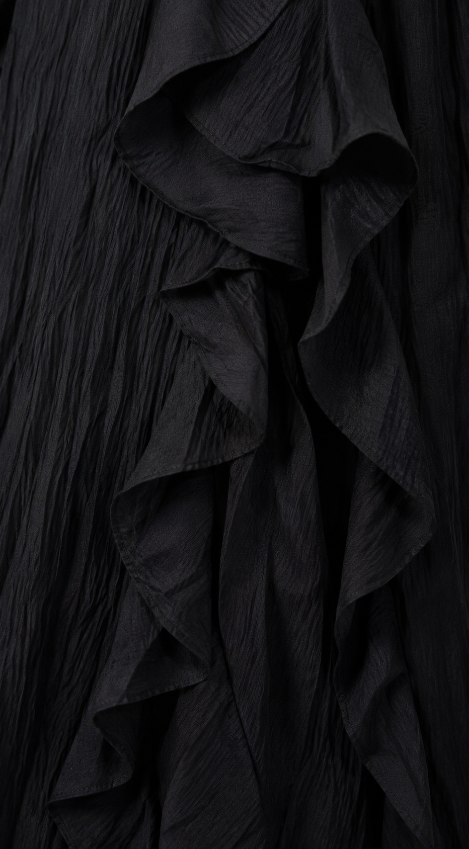 Ruffle Detail Halter Neck Maxi Dress