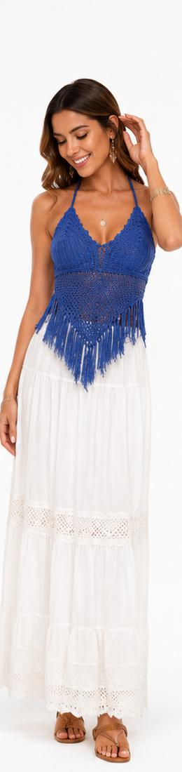 Boho Tiered Maxi Skirt