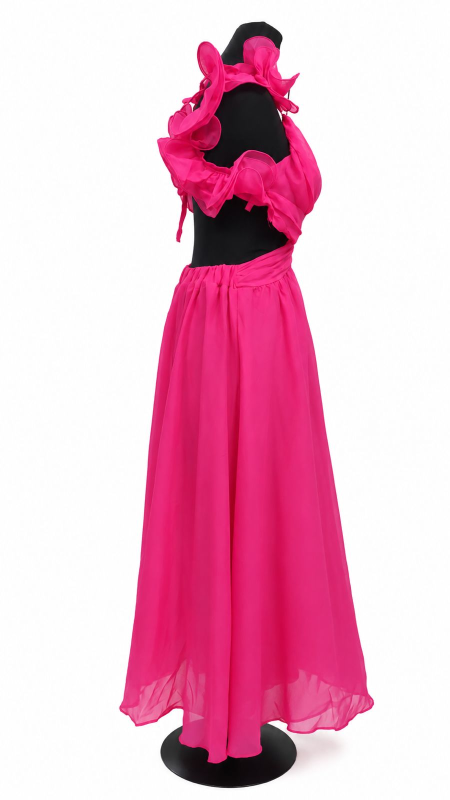 Blush Bloom Hot Pink Cut-Out Maxi Dress